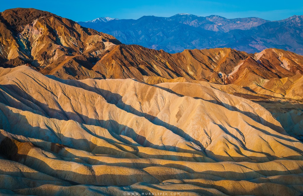 Zabriskie Point patterns just after sunrise.