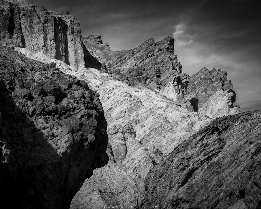 Along Golden Canyon Trail at Death Valley National Park in California