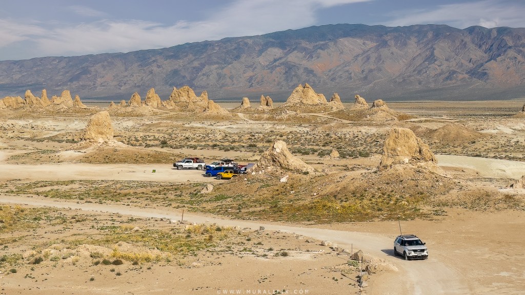High clearance vehicles at Trona Pinnacles