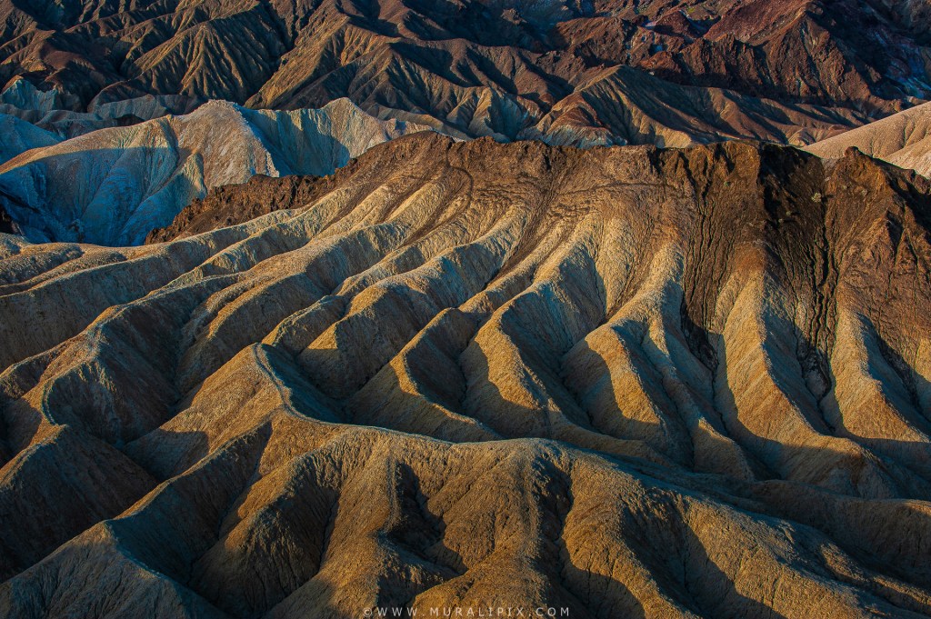 Zabriskie Point patterns just after sunrise.