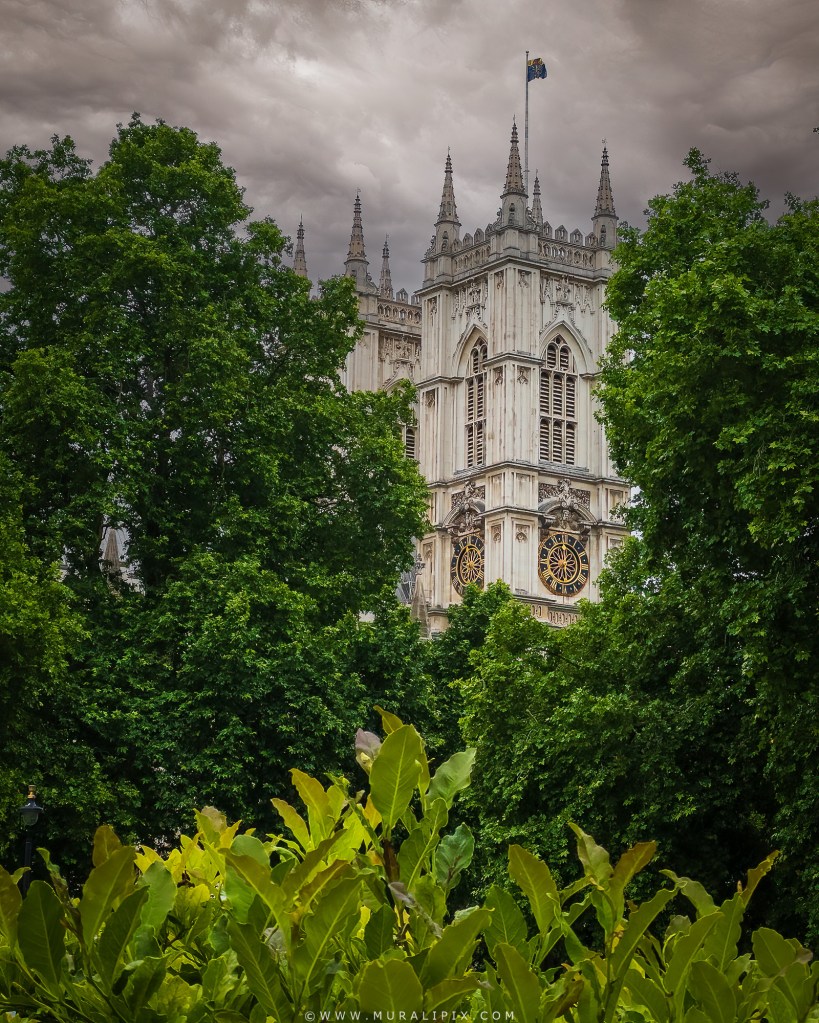 Westminster Abbey viewed from Parliament Square