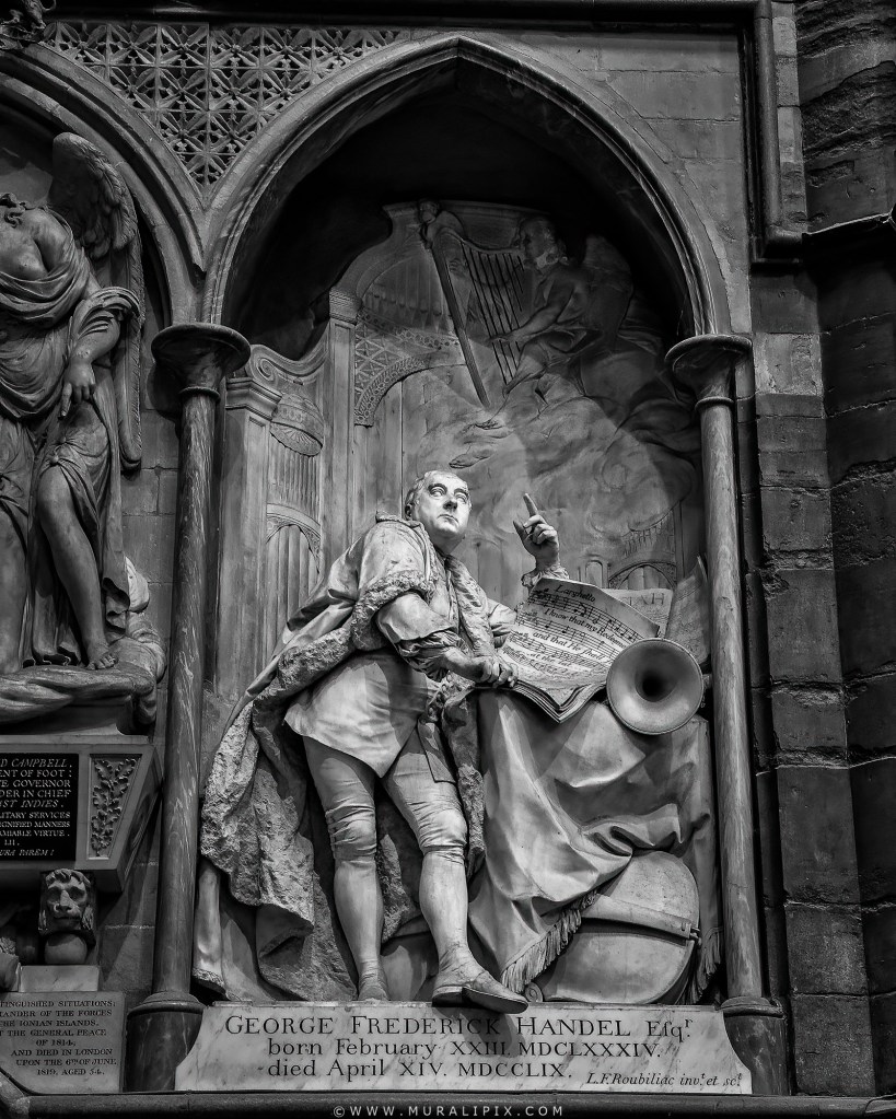 Tomb of George Frideric Handel in Westminster Abbey
