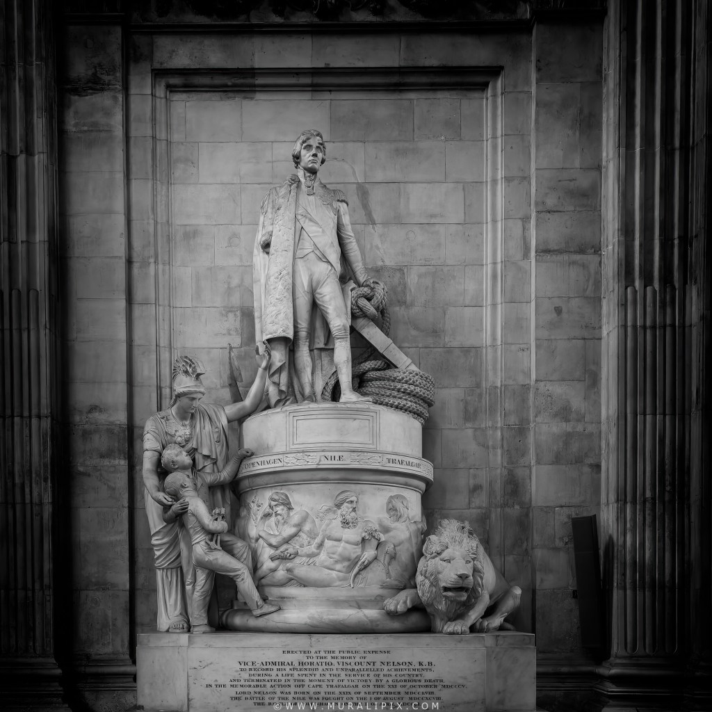 Nelson Memorial inside London's St. Paul's Cathedral