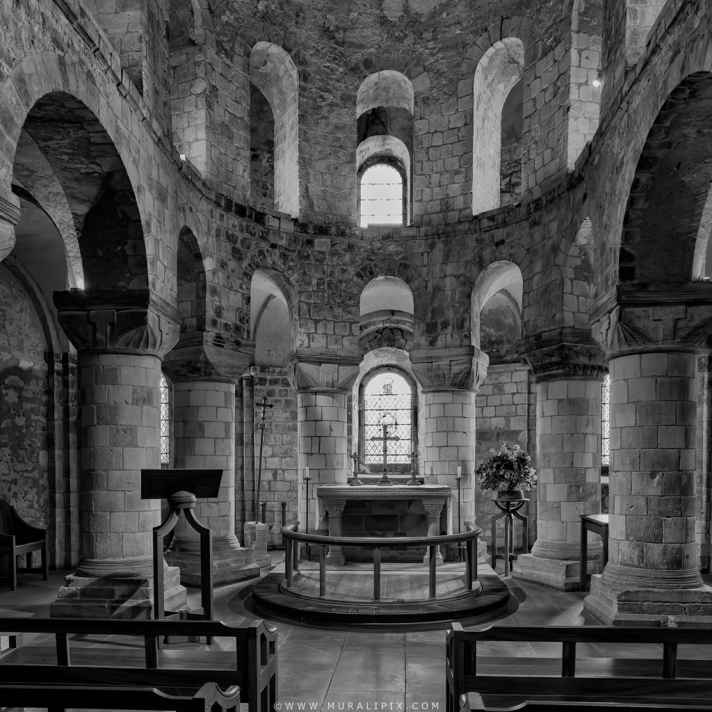Chapel of St. John the Evangelist inside White Tower at Tower of London